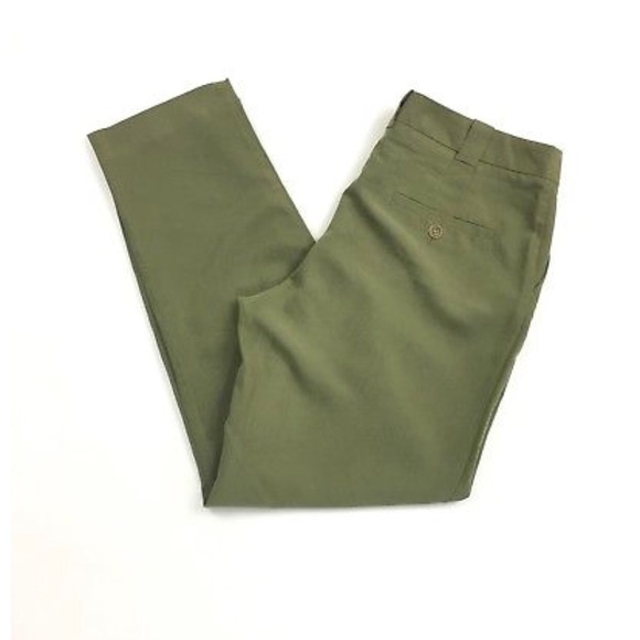 Rachel Roy Size 8 Modal Poly Green Cropped Pants - Picture 1 of 4